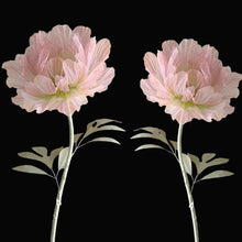 Load image into Gallery viewer, Pink organza giant flower free-standing birthday party decoration with metal base