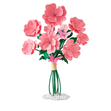 Load image into Gallery viewer, 6ft tall pink giant EVA flower bouquet for party wedding retail display decoration