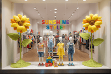 Load image into Gallery viewer, Fluffy Giant Sunflower Decoration for Window Display & Events