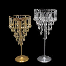 Load image into Gallery viewer, Wedding table centerpiece decoration 24 inch set of 2 in gold or silver finish