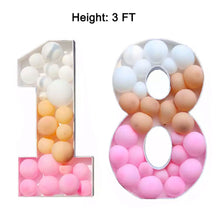 Load image into Gallery viewer, 18 balloon mosaic number tutorial