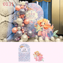 Load image into Gallery viewer, kids-birthday-party-backdrop-decorations