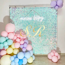 Load image into Gallery viewer, Colorful shimmer wall backdrop panels for kids birthday party decorations