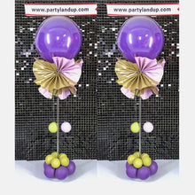Load image into Gallery viewer, purple-balloon-column-stand-kit-for-30th-birthday-party