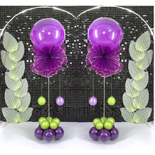 Load image into Gallery viewer, purple-balloon-column-stand-for-holiday-party