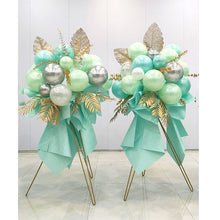 Load image into Gallery viewer, Alice blue balloon stand bouquets for baby showers