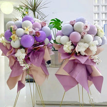 Load image into Gallery viewer, DIY purple balloon stand bouquets for 18th birthday party - premium event decor with elegant arrangement