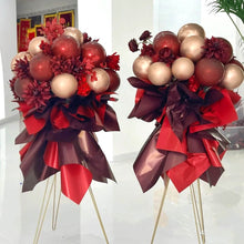Load image into Gallery viewer, Red balloon stand bouquet for 30th birthday party