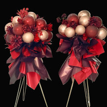 Load image into Gallery viewer, Red balloon stand bouquet for 30th birthday party