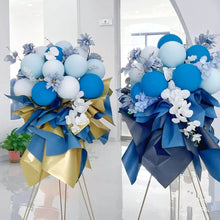 Load image into Gallery viewer, Blue balloon stand bouquets for baby showers