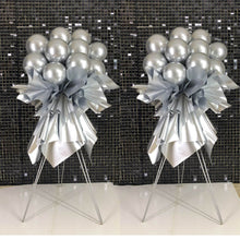 Load image into Gallery viewer, Silver balloon stand bouquets for wedding events