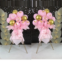 Load image into Gallery viewer, Creative pink balloon stand bouquet for a baby shower