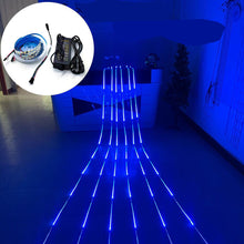Load image into Gallery viewer, Meteor blue led light strip for a party