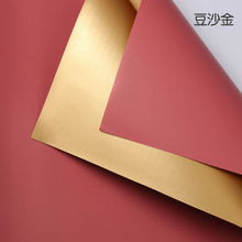 Load image into Gallery viewer, Red and gold flower gift wrapping paper for Valentine's Day event displays and balloon arrangements