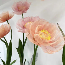 Load image into Gallery viewer, 6ft giant pink organza flower arrangement for wedding backdrop and event decoration