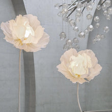 Load image into Gallery viewer, Giant paper flower floor lamp wedding party event decoration handmade LED light