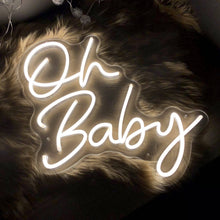 Load image into Gallery viewer, large Oh baby led neon sign for party decor
