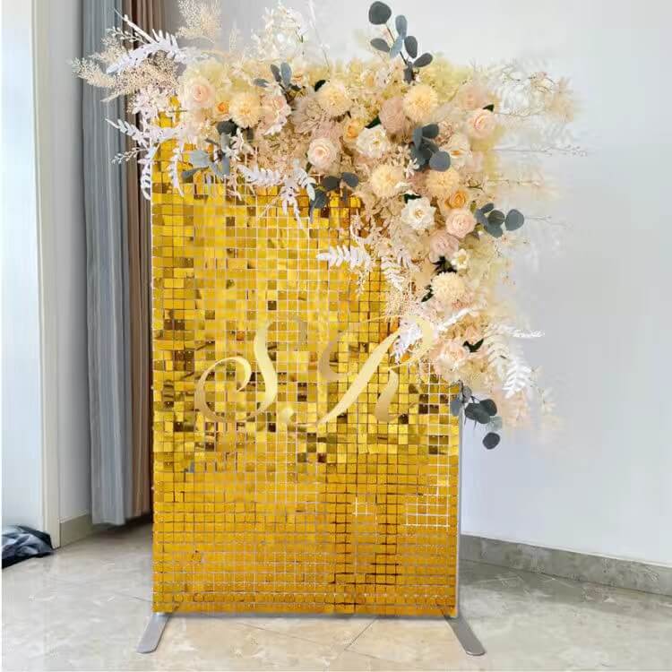 Shimmer Wall backdrop party rentals Partylandup PartyLandUp