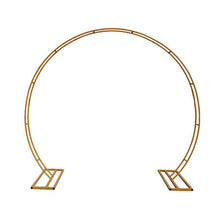 Load image into Gallery viewer, Metal round wedding arch - durable premium floral backdrop stand in white or gold finish