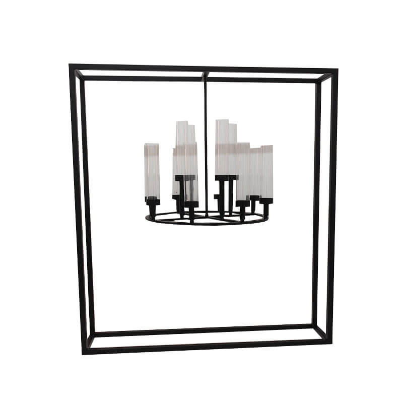 2PCS Black table centerpiece candle holder decor