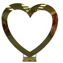 Load image into Gallery viewer, Metal heart shaped wedding arch backdrop 6.5ft for ceremony and event decor
