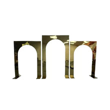 Load image into Gallery viewer, Premium stainless steel wedding arch backdrop for ceremony and event decor
