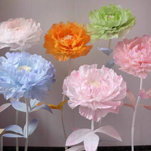 Load image into Gallery viewer, oversized paper flower birthday party decor
