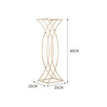 Load image into Gallery viewer, large gold table centerpiece for indoor wedding events 
