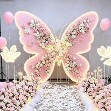 Load image into Gallery viewer, 5FT/6FT Oversized Flower Butterfly Weeding Party Backdrop Decor
