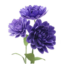 Load image into Gallery viewer, Purple chrysanthemum giant flower backdrop for weddings, parties and events - 5.5ft reusable paper flower decoration
