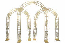 Load image into Gallery viewer, metal arch luxury wedding backdrop 

