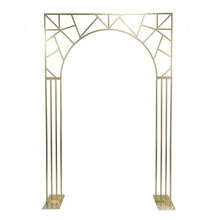 Load image into Gallery viewer, Gold Metal Arch Wedding Backdrop Premium Event Stand
