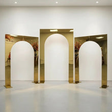 Load image into Gallery viewer, Elegant stainless steel wedding arch stand for luxury events and parties
