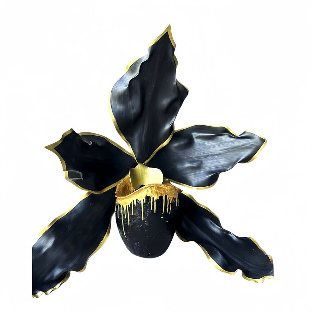 black gold flower for window displays
