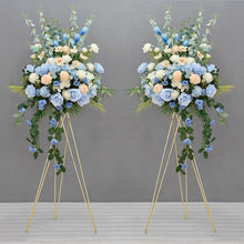 Load image into Gallery viewer, blue flower bouquet wedding decor
