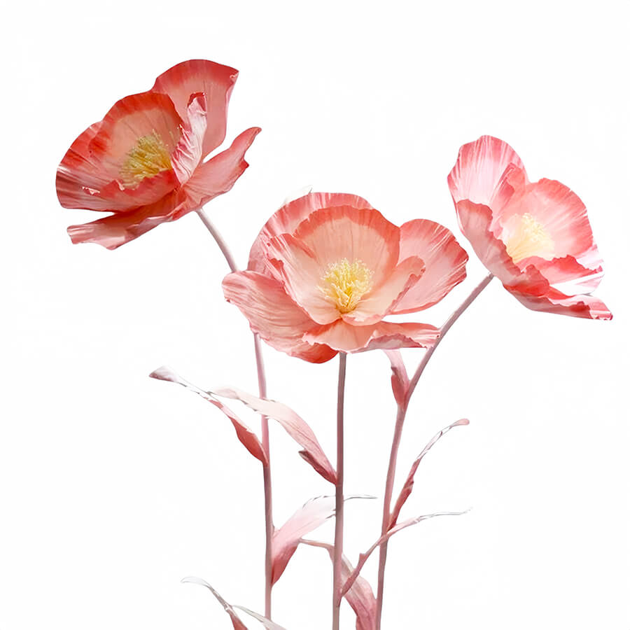 brush pink flower arrangement Kids & First Birthday party