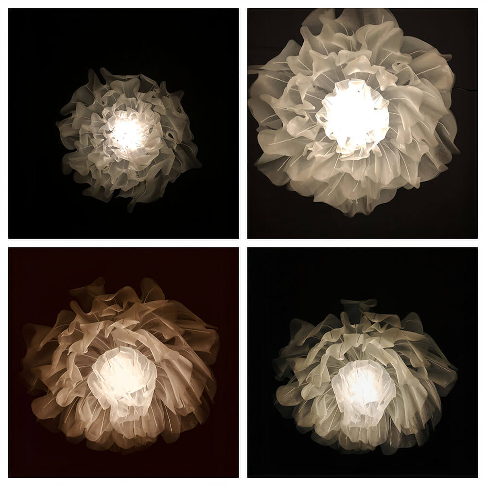 3ft giant flower ceiling light decorations