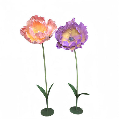 handmade paper flower wedding event backdrop 