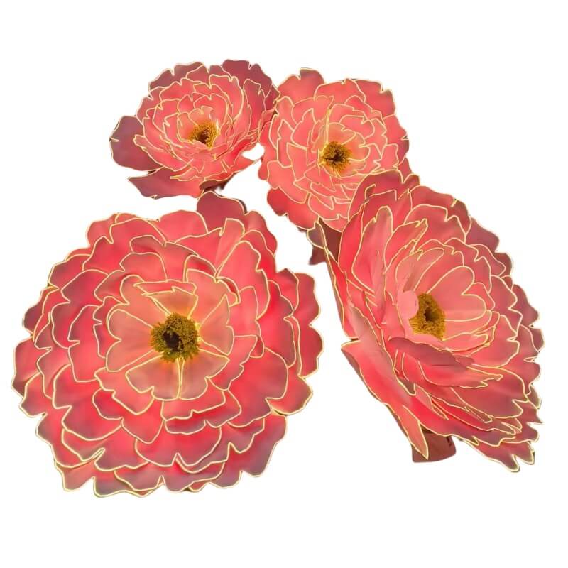giant flowers wedding light decorations 