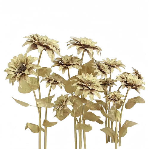 Gold sunflowers luxury wedding decorations