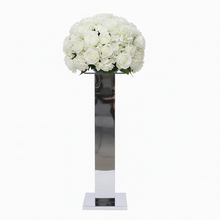 Load image into Gallery viewer,  silver centerpiece stand for wedding events
