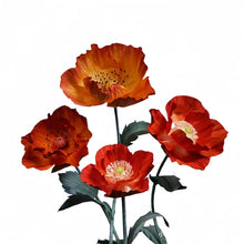 Load image into Gallery viewer, giant red poppy wedding event decorations 
