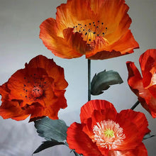 Load image into Gallery viewer, paper poppy flower decorations
