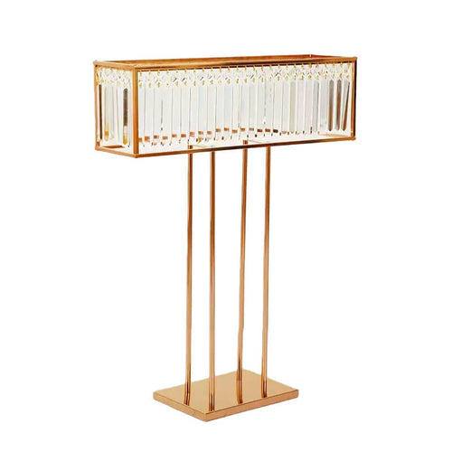 Gold table centerpiece decor for wedding