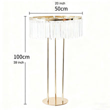 Load image into Gallery viewer, Luxurious Gold Crystal Flower Stand Centerpieces
