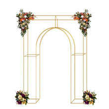 Load image into Gallery viewer, Large premium metal wedding arch backdrop stand for ceremony and event decor
