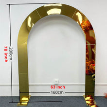 Load image into Gallery viewer, gold wedding arch backdrop decorations
