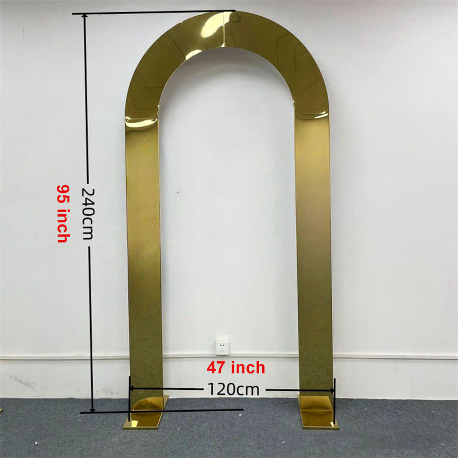 stainless steel wedding arch decor
