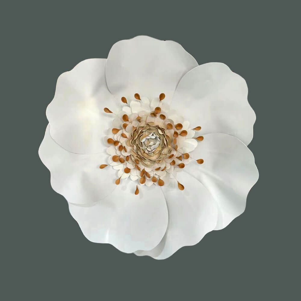 luxury white flower wall decorations
