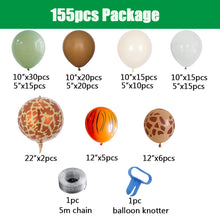 Load image into Gallery viewer, DIY Jungle Safari Balloon garland arch kit Kids Birthday Party
